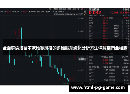 全面解读洛塞尔索比赛风格的多维度系统化分析方法详解指南全程版 全面解读洛塞尔索比赛风格的多维度系统化分析方法详解指南全程版
